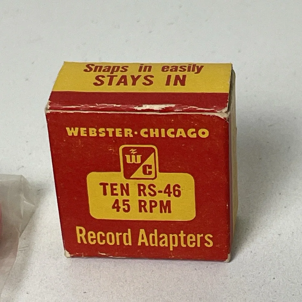 Vintage Webster Chicago 45 RPM Record Adapters Box of 5